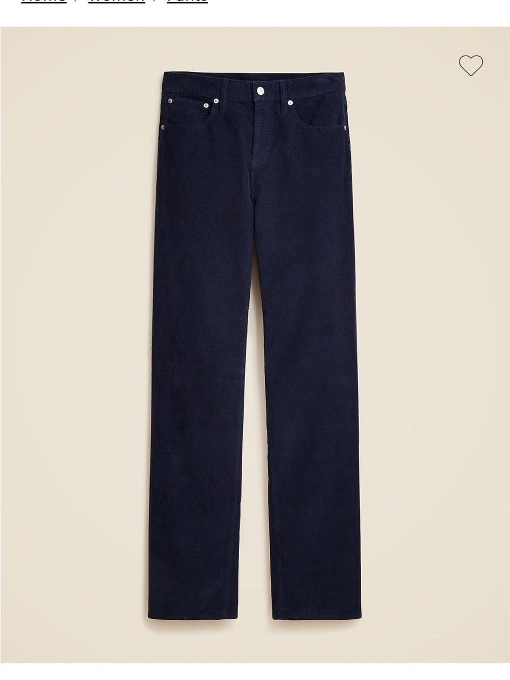 J. Crew Navy Corduroy Men's Pants